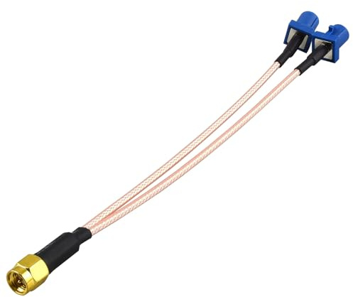 YILIANDUO Câble Fakra C Mâle-SMA Mâle RG316 15cm pour GPS Auto | Câble Antenne GPS Voiture flexible RG316, faible perte, Idéal pour DAB+, DVR, navigation et systèmes de suivi de position.