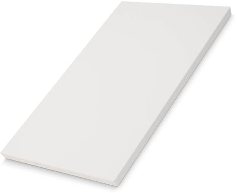 Hausfux Tischplatte nach Maß - 1,9 cm Starke Spanplatte mit ABS-Kante - individueller Zuschnitt - Made in Germany (ICY White, 90 x 60 cm)