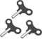 GALPADA 3St DREI bis fünf Uhrwerk schlüssel Watch Tool kit uhrenwerkzeug-Set Uhrschlüssel aus Metall Schlüssel zum Aufziehen des Weckers deko wanduhr praktischer Uhrenschlüssel Universal-