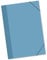 itenga große Zeichenmappe DIN A2 - Farbauswahl - Gummizugmappe Sammelmappe - für Kinder Jugendliche Schüler Mädchen Jungen Erwachsene (pastell blau)