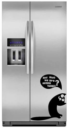Kitchen Fridge Door Vinyl Cute Sticker - The Funny Die Cut Set Art Food Refrigerator Freezer Decal 25 x 31