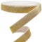 GORGECRAFT 11m Goldene Glitzer-Gummibänder 2.5cm Breit Metallisches Stretch-Nähband Gewebtes Strickband Spule Stirnband Zum Basteln von Hosenbund Taillengurt Kleidungsstück Kleidungszubehör