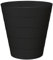 WY8 Plastic Paper Bin 10L - Round Plastic Waste Paper Basket Trash Can Lightweight, Open-Top Design, Ideal Paper Bin for Home Office Kitchen (Black)