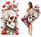 Goplnma Totenkopf Handtücher - Strandtuch 90x180 cm Gothic Badetuch Strandlaken Skull 3D Badetuch groß 100x200 Strandhandtuch Mikrofaser Handtücher 50x100cm für Wander (80 x 160 cm,6)