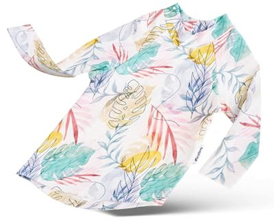 Hinzling UV Shirt Kinder Monstera (L - 86/92) – Langarm & UPF 60 Sonnenschutz – Ökotex Zertifiziert & schadstofffrei – UV Kleidung Baby gemütlich & nachhaltig – Made in Europe