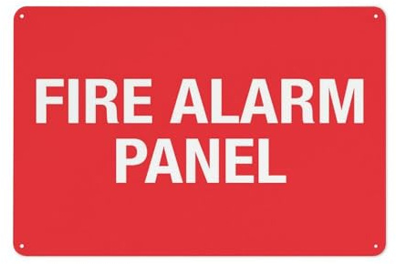 Cartello di allarme antincendio cartello di avvertimento adesivo di sicurezza cartello esterno 30,5 x 20,3