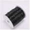 Wisafory Cordon en cuir ciré - Cordon en cuir - Pour fabrication de bijoux, bracelets, travaux manuels, décoration, projets de bricolage, couture - Noir - 0,5 mm x 10 m