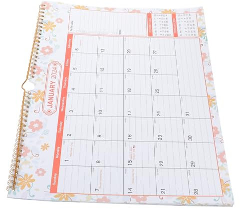 OFFSCH Wandkalender Jahreskalender Monatskalender Feiertagskalender mit Schreibfeldern für Zuhause und Büro Einfache Aufhängung Klare Drucke Personalisierbar