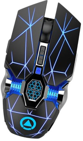 CAXUSD Souris Silencieuse sans Fil Rechargeable Accessoires Informatiques Souris Domestique Compatible Ordinateur Tableau Télévision Intelligente