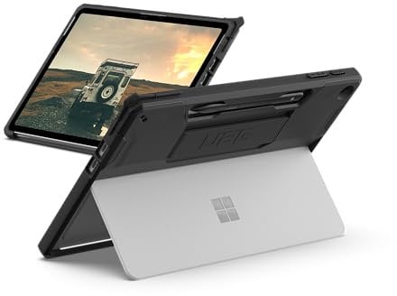 URBAN ARMOR GEAR Scout para Microsoft Surface Pro 12 Funda de mano (2025 - 1ª edición, Designed for Surface certificado, Correa de mano, Surface Pro Type Cover / Surface Pen compatible) negro