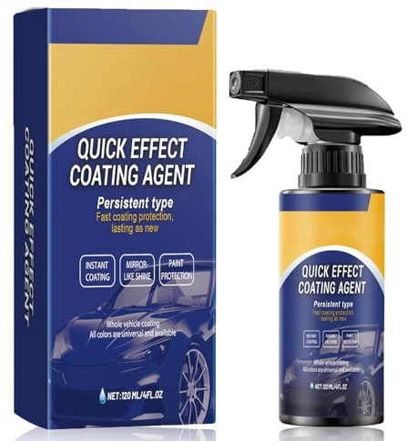 High Protection 3 En 1 Voiture, Spray Anti-Rayures Pour Voiture, Spray Verre Liquide Pour Carrosserie, Protection Voiture Crystal Coating Spray, Revêtement En Céramique Coating Spray (120ml, 1PC)