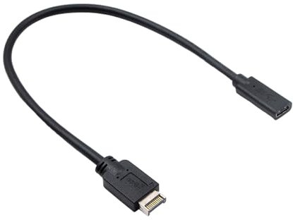 Fazvncv Cavo di prolunga USB 3.1 tipo E da maschio a USB C, velocità fino a 10 Gbps di trasferimento e alimentazione da 100 W