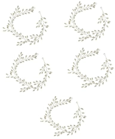 VICASKY 5pcs Chain Bridal Headband Lightweight Wedding Hair Vine Headpiece for Brides Elegant Hair Accessories for Women