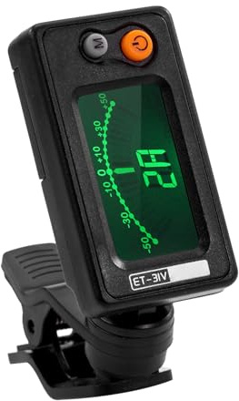 Bewinner Automatische Klemme/Halterung Am Stimmgerät für Violine, Bratsche, Cello, Kontrabass, Chromatisch mit LCD-Display für Streichinstrumentenkünstler