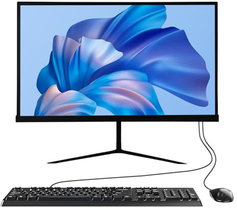 ALNERUZL 22 All-in-one Desktop Computer PC, FHD Display N5095 Quad Core 8G RAM 512G SSD ROM PC, for Home Office Gaming，WiFi Bluetooth Connection Desktop