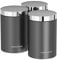 Morphy Richards 974067 Accents Kitchen Storage Canisters, Stainless Steel, Titanium, Set of 3