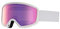 Anon Damen DERINGER Snowboardbrille, White/Sonar Pink