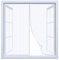 Magnet Fliegengitter Fenster Innen, Weiß Anti-Moskito Fliegenvorhang, Ohne Bohren, Dachfenster Schiebefenster - 90cm(Breite) x 140cm(Höhe)