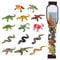 JOKFEICE Tierfiguren 14 Stück Realistische Kunststoff Reptilien Tiere Action Modell Wissenschaft Projekt, Lernen Lernspielzeug, Geburtstagsgeschenk, Kuchenaufsatz für Kinder Kleinkinder