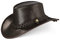 Black Forest Fox® Texas Unisex Western Reiten Cowboy Leder Hut (Horse-Brown, M)