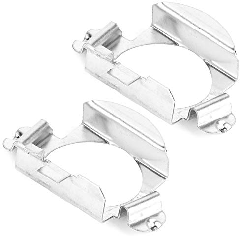 EBTOOLS Ersatz für - Silber h7-Halter Paar H7 LED Scheinwerferbirnen Adapter Halter Halter Paar H7 LED Scheinwerferbirnen Adapter Halter Halter für - Silber h7 led w204 led schei
