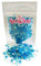 Sprinkletti - Blue Mix - 30g Cake Topper Sprinkles - Shimmer Flowers, Confetti, Balls & Strands - Edible Cake Decorations - Birthday Cake Sprinkles