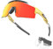 KAPVOE Polarisierte Fahrradbrille für Herren Damen mit 3 Wechselgläsern, TR90 Rahmen – Sportsonnenbrille für Radfahren, MTB, Rennrad – Inklusive Sonnenbrille, Sportbrille, UV-Schutz 13