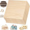 Consmos Baltisches Birkensperrholz, 6 mm x 20,3 x 20,3 cm, Bastelholz, 8 Stück B/BB Grade baltische Birkenplatten, perfekt für DIY-Projekte, Malen, Zeichnen, Laser, Holzgravur, Holzverbrennung und