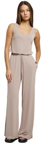 Urban Classics Damen Jumpsuit Ladies Long Sleevless Modal Jumpsuit duskrose XXL