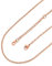 FaithHeart Rosegold Ankerkette für Damen Mädchen, 2mm Rosegold Rolokette 45cm lang, Kette ohne Anhänger für Valentinstag Geburtstag Muttertag