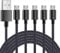 SILCOSTAR USB Micro Braided Sync Charging Cable For Nokia 1.3 1.4 2.2 2.3 2.4 2.1 3.1 5.1 3.1Plus 3.2 4.2 Nokia 5310 (2020),5710,6300 4G,6310 (2021),8000 4G,8110 4G,8210