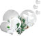 Set mit 2 Spiegeln, explosionsgeschützt, aus Acryl, selbstklebend, ideal für Wanddekoration ohne Badezimmer, Wohnzimmer und Schlafzimmer (Silber)