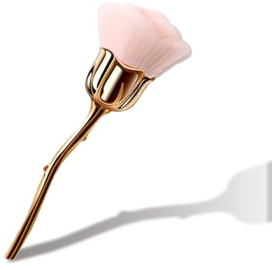 Nail Art Brosse À Poussière Pour Manucure Rose tête,Brosse de poussière pour ongles,pinceaux à poudre Ongles Accessoires,Nail Art Rose Pour Manucure maquillage brosse