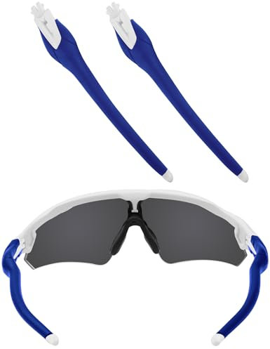 EZReplace Brazos negros de repuesto para gafas de sol Oakley Radar EV Path/Radar EV Pitch/Radar EV Path Asian Fit, azul, Talla única