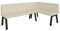 FURNISTAR Eckbank Akiko Metal A - Eckbankgruppe für Ihrem Esszimmer, Küche modern, Sitzecke, Essecke. Perfekt für Küche, Büro und Rezeption. Solide und Starke Verarbeitung. (196x128-Rechts-Soft18)