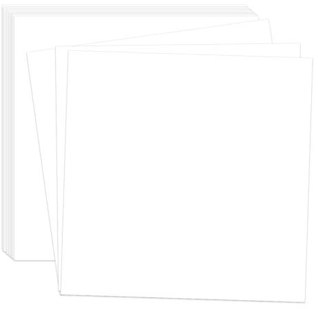 Weißer Karton, 30,5 x 30,5 cm, Scrapbook-Papier, 30 Blatt, 230 g/m², dickes Bastelpapier, Karton für Scrapbooking, Zuhause, Schule, Büro, Handwerk, Malerei, Kunstwerke