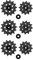 TsoLay 6X 12T 14T 12-Gang Fahrrad Mountainbike Riemenscheibe Rad Umwerfer Reparatursatz für Sram X01 XX1 GX NX Eagle