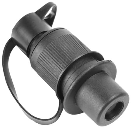 ETUKER 1x Prise Remorque 3 Broches Mâle 12V 24V Prise Attelage Tracteur Fiche 3 plots pour Agricole Véhicule