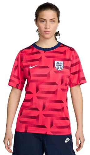 Nike Men's England Herren Dri-fit Academypro Short-Sleeve Top Pm, Siren Red/Blue Void/White, XL