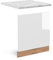 Vicco façade R-Line, Blanc Haute Brillance/Chêne de Force doré, PT Marbre