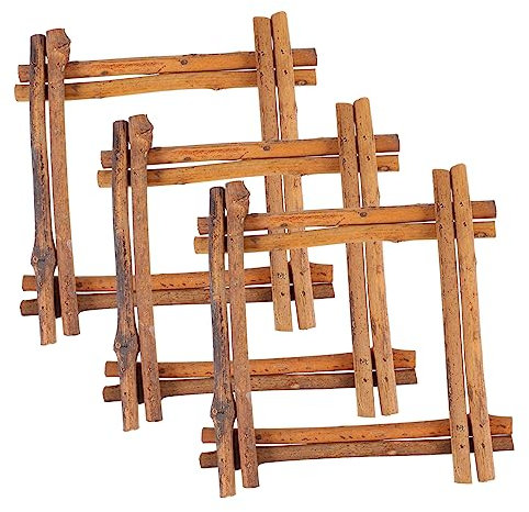 FUNOMOCYA 3St Holzrahmen natürliche Wohndekoration Rahmen zur Kranzherstellung Blumendekor Halloween Dekoration Halloween Decoration Kranzrahmen selber Machen Rattanrahmen selber Bauen Brown