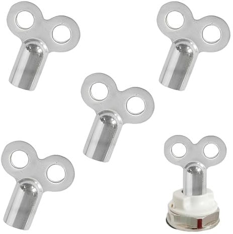 MEXRUMI 4Pzs Chiavetta Termosifone Valvole Sfiato Termosifoni Chiave Spurgo Termosifoni Sfiato Termosifone Chiave Per Termosifoni Compatibile Con La Maggior Parte Dei Dissipatori Di Calore(Argento)