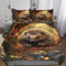 AAPZY Igel Bettwäsche Set ; Bettbezüge Mit 3D Muster; Für Jungen Mädchen Atmungsaktive Microfaser Bettbezug Mit Reißverschluss Und Kissenbezug Single (135x200cm)