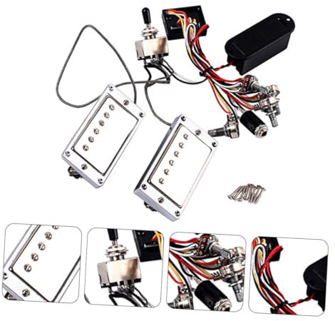 UPKOCH 1satz Aktiver Gitarrentonabnehmer Set Mit Elektronischer Schaltung Und Batteriebox Robuster Gitarren Kraftvollen Output Und Verbesserte