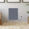 Warmehaus Anthracite 1500W Electric Ceramic Core Radiator with Smart WIFI, 5 Fins Portable Electric Heater, Daily & Weekly Timer Function, LED Display, Aluminium Free Standing or Wall Mounted