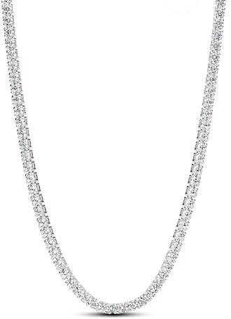 PANDORA Timeless Tennis-Choker-Halskette aus Sterling Silber mit Zirkonia, Größe: 40cm, 393806C01-40