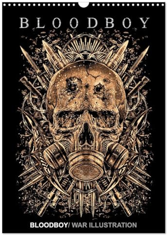 BLOODBOY/WAR ILLUSTRATION (Wandkalender 2026 DIN A3 hoch), CALVENDO Monatskalender: Eine Auswahl an schönen Horror-Illustrationen für Horror und Zombies begeisterte (CALVENDO Kunst)