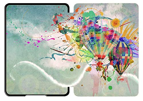 GUKSRASO Étui pour liseuse Kindle Voyage 2014, Coque en PU Solide avec Fonction Veille/Réveil Automatique (Modèle N° NM460GZ)