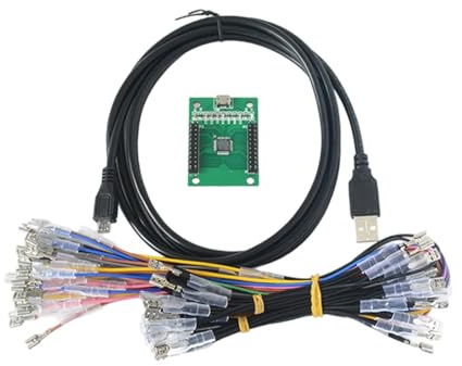 XAGMODSHN Machine Wiring Harness With 12+1 Button Layout Multiple Systems Joystick PCB Wiring For PC OS Systems Devices Joystick Control Board