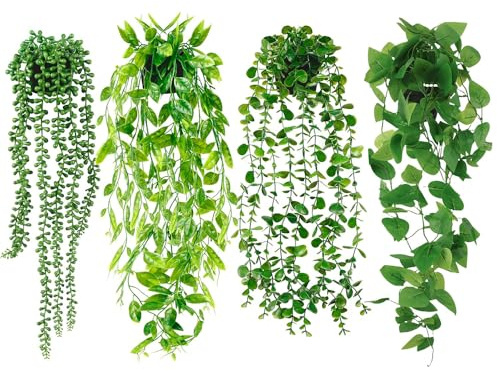 4 plantas artificiales falsas para el hogar, decoración verde, planta artificial pequeña, suculenta, mini plantas carnívoras artificiales, decoración del hogar, pasillo, decoración de pared, jardín